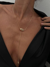 Minimalistyczny Nieregularny Naszyjnik Lariat