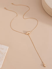 Minimalistyczny Nieregularny Naszyjnik Lariat