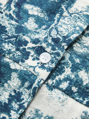 Sukienka maxi z guzikami w print w kwiaty