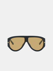 Trendy Przesadzone Okulary Przeciwsłoneczne w Kształcie Tarczy