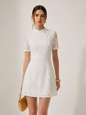 Sukienka z krótkim rękawem w stylu Cheongsam