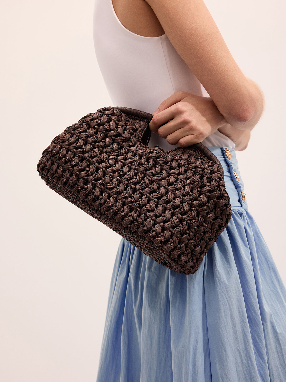 Torebka Clutch Wykonana z Słomy