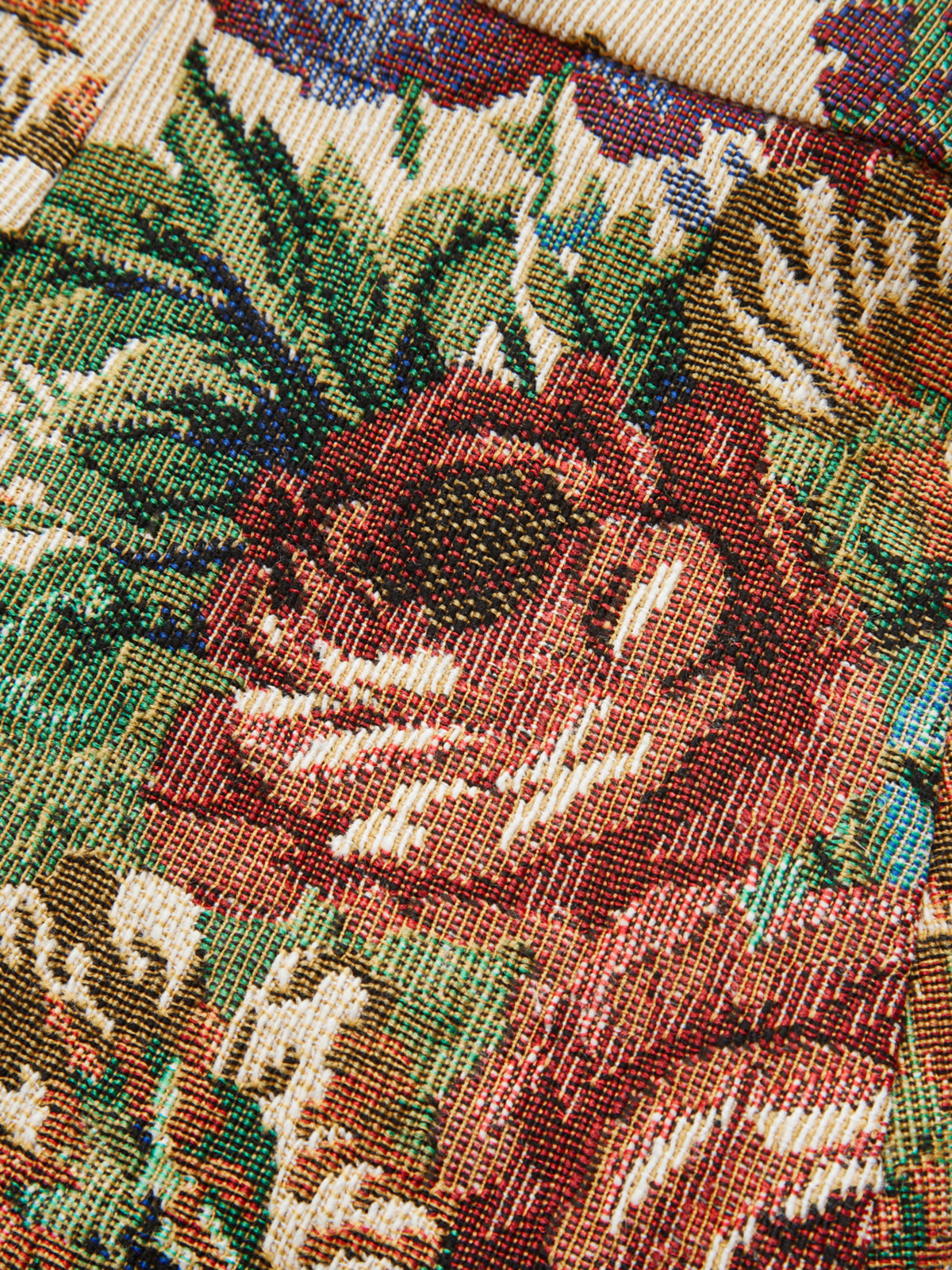 Kwiatowe Szorty Jacquard w Talii Średniej