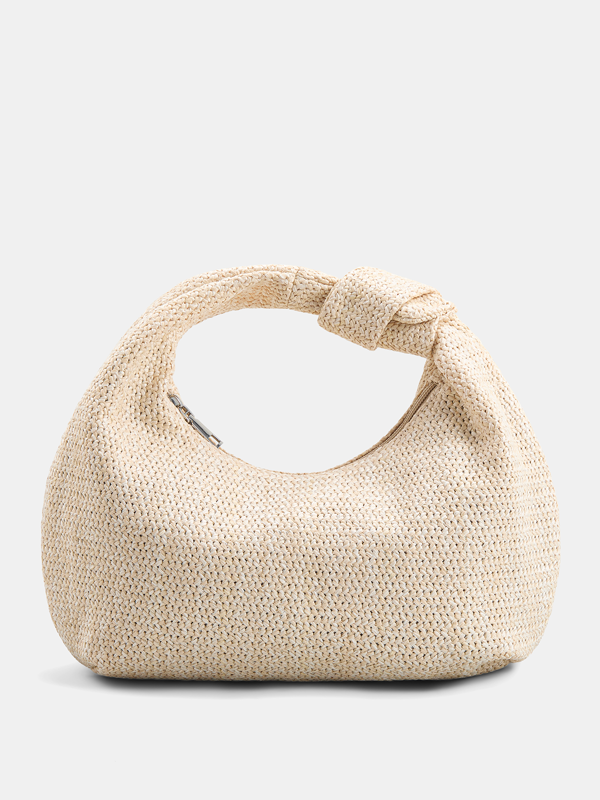 Skręcana Woven Straw Hobo Torebka