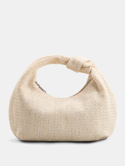 Skręcana Woven Straw Hobo Torebka