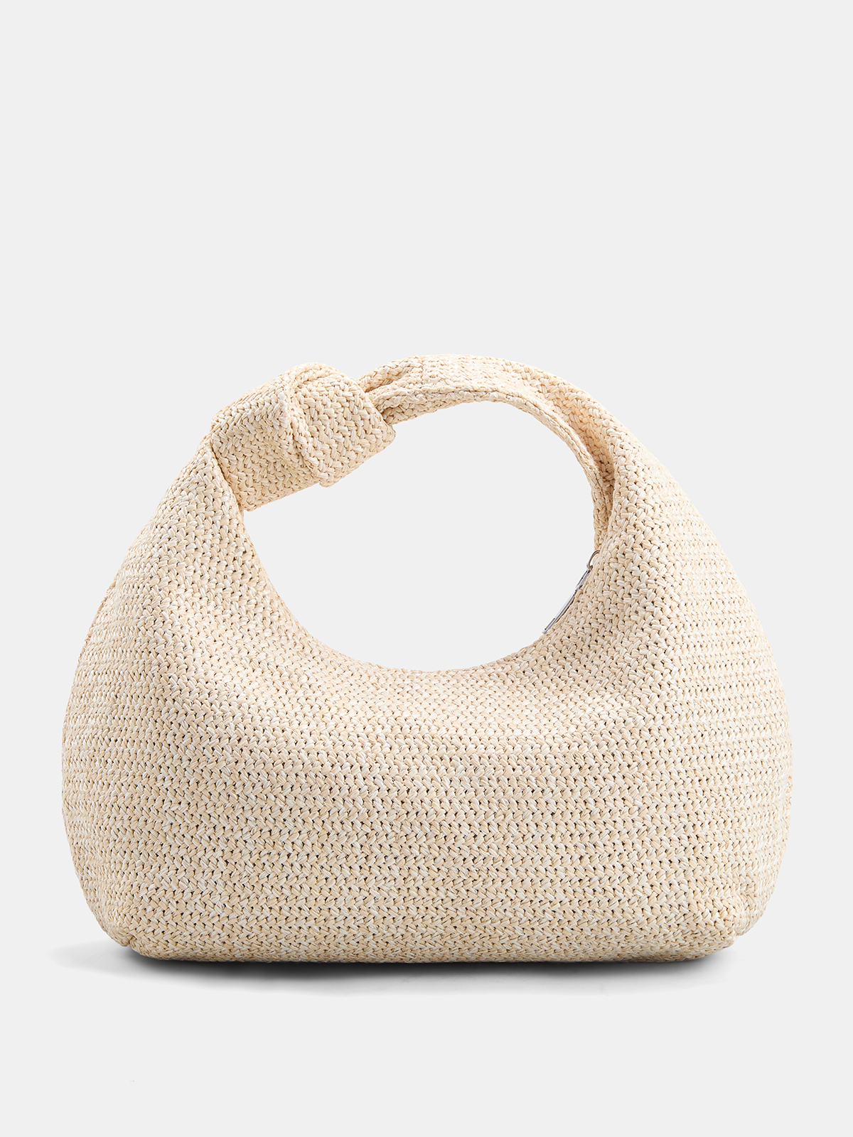 Skręcana Woven Straw Hobo Torebka