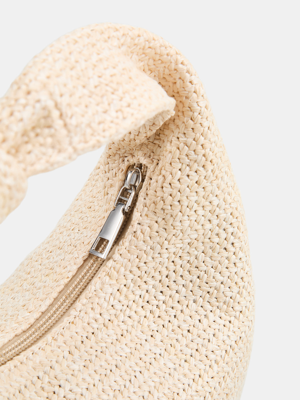 Skręcana Woven Straw Hobo Torebka