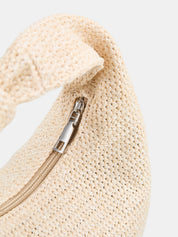 Skręcana Woven Straw Hobo Torebka