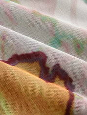 Bezramienna Kwiatowa Sukienka Maxi Cheongsam