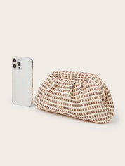 Torebka kopertowa w kratę Houndstooth
