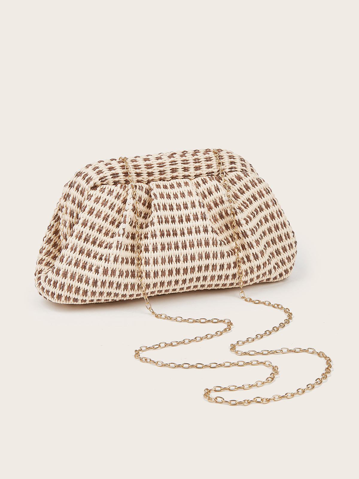 Torebka kopertowa w kratę Houndstooth