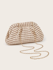 Torebka kopertowa w kratę Houndstooth