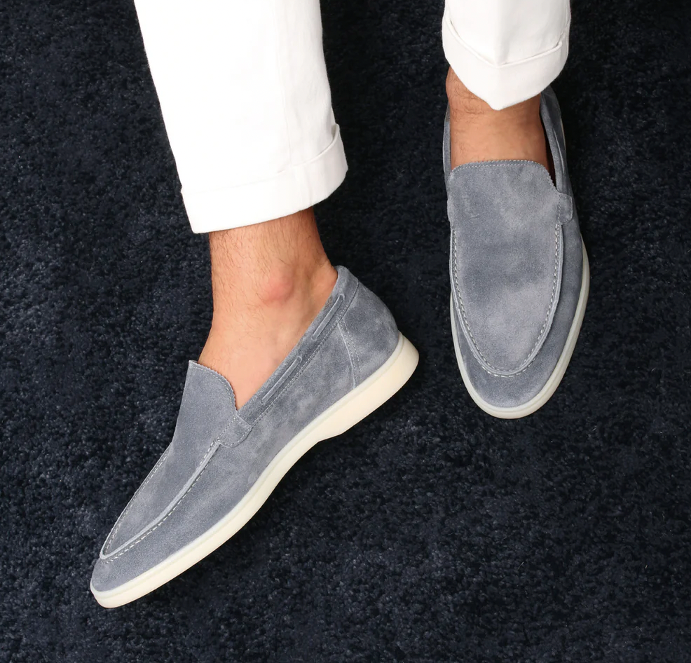Loafers z zamszu