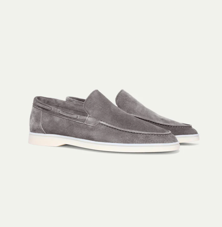 Loafers z zamszu