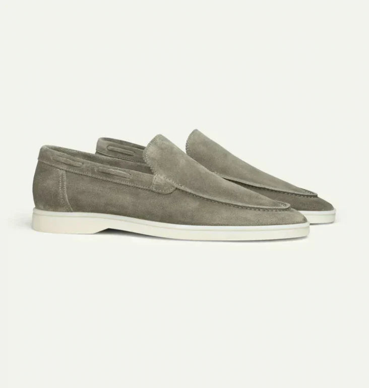 Loafers z zamszu