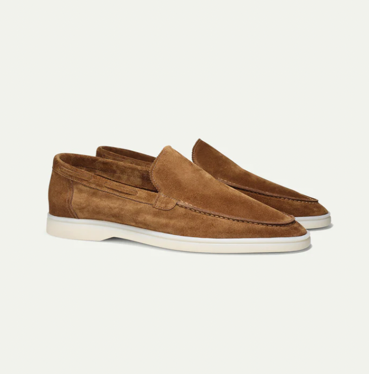 Loafers z zamszu