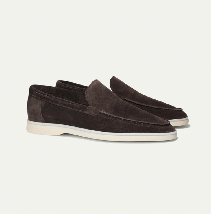 Loafers z zamszu