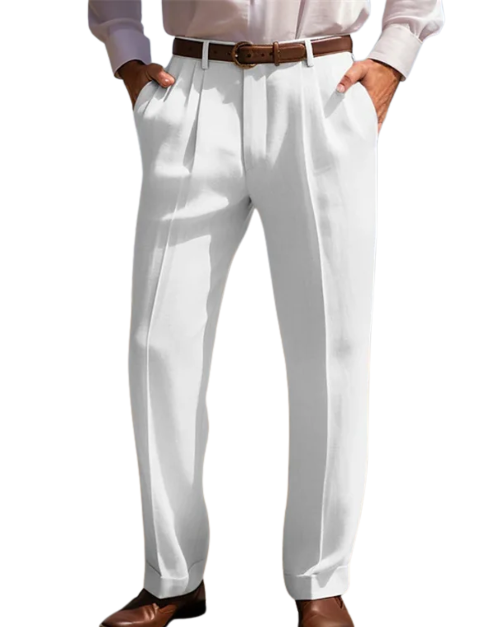 Eleganckie lniane spodnie