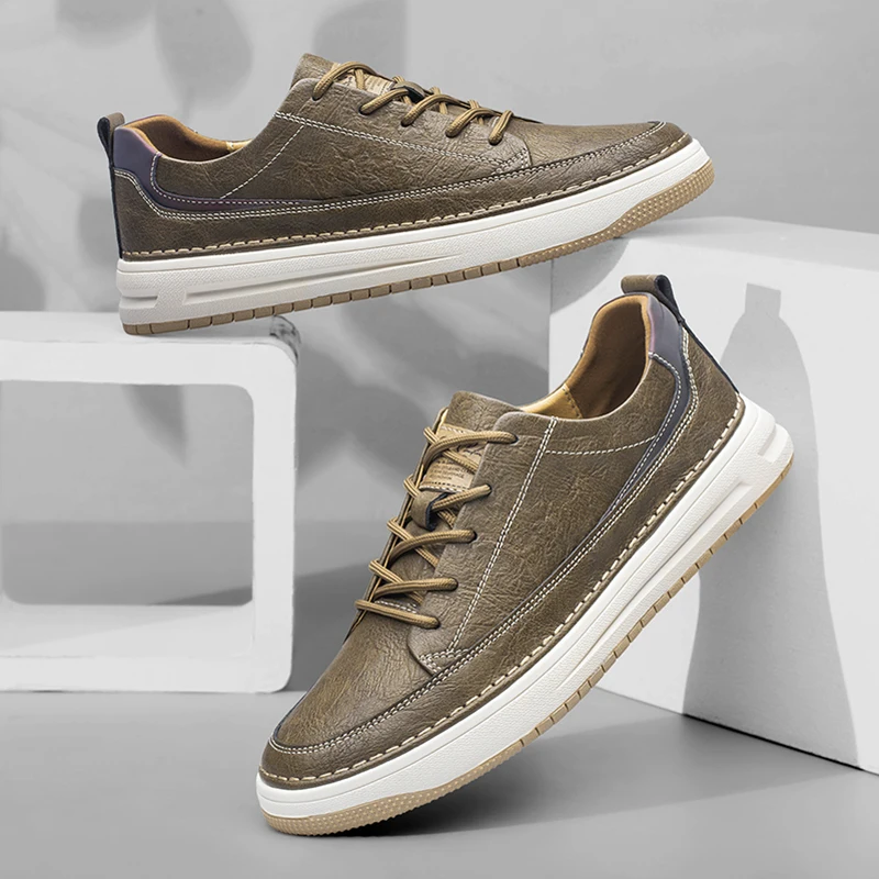 Klasyczne skórzane sneakersy