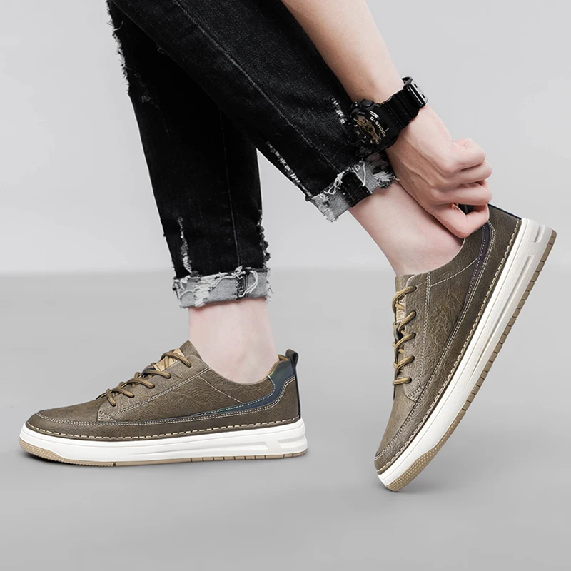 Klasyczne skórzane sneakersy