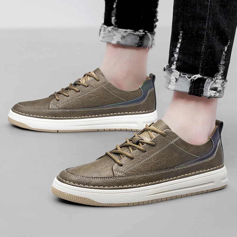 Klasyczne skórzane sneakersy