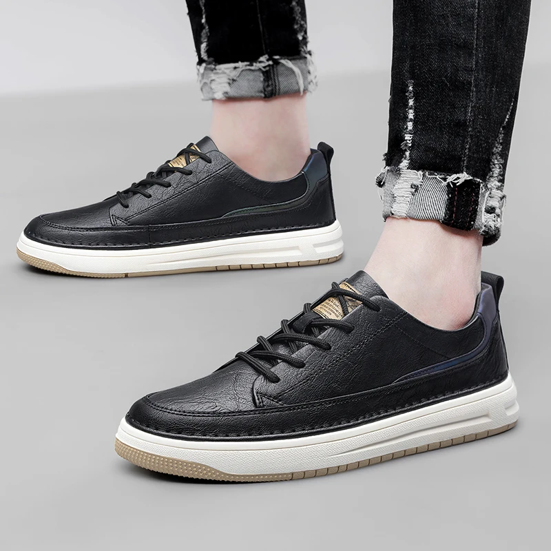 Klasyczne skórzane sneakersy