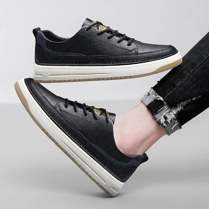 Klasyczne skórzane sneakersy