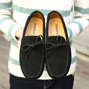 Casual zamszowe letnie loafersy