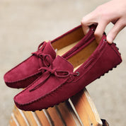 Casual zamszowe letnie loafersy
