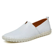 Oddychające skórzane loafersy