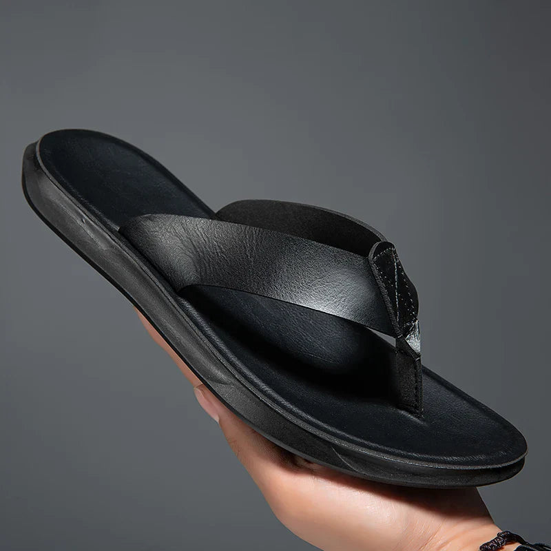 Casual Skórzane Sandały