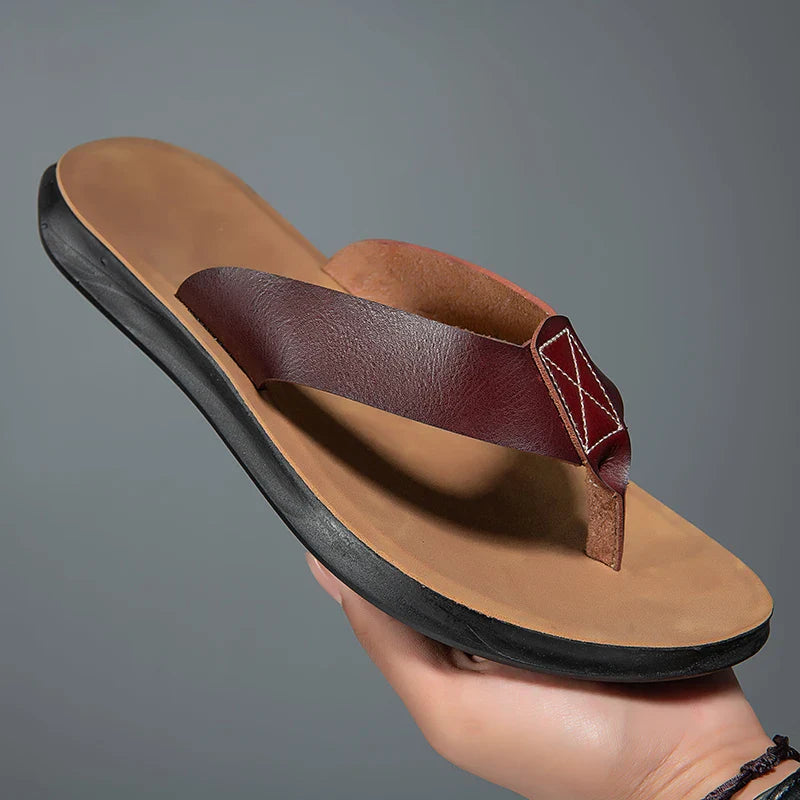 Casual Skórzane Sandały