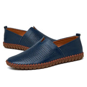 Oddychające skórzane loafersy