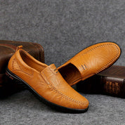 Eleganckie skórzane loafersy