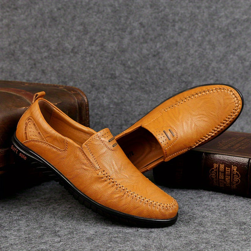 Eleganckie skórzane loafersy