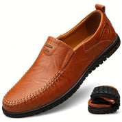 Eleganckie skórzane loafersy
