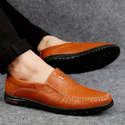Eleganckie skórzane loafersy
