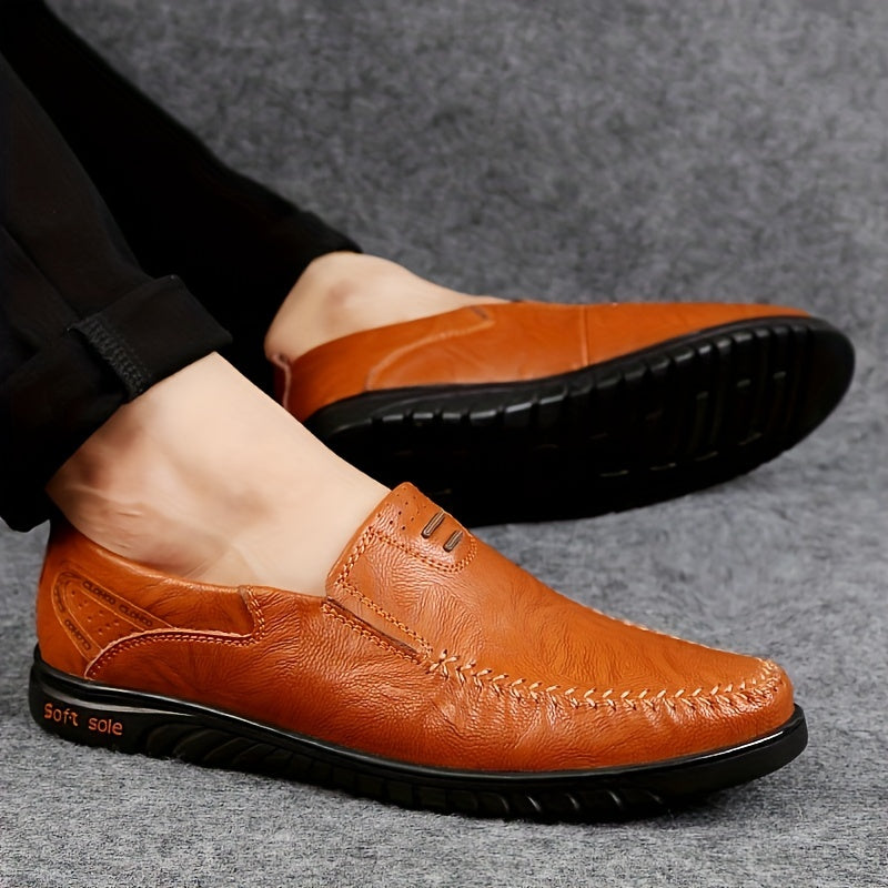 Eleganckie skórzane loafersy