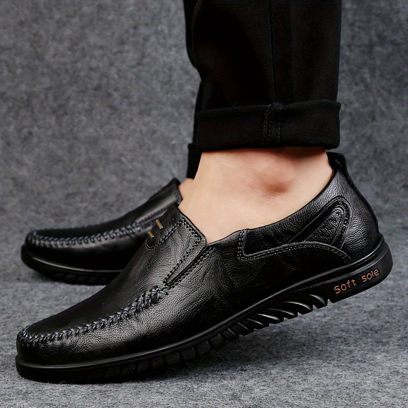 Eleganckie skórzane loafersy