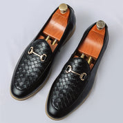 Eleganckie skórzane loafersy