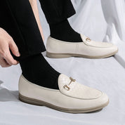 Eleganckie skórzane loafersy