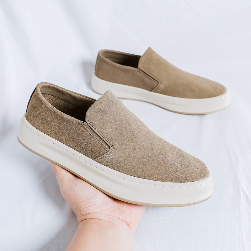 Wygodne zamszowe loafersy