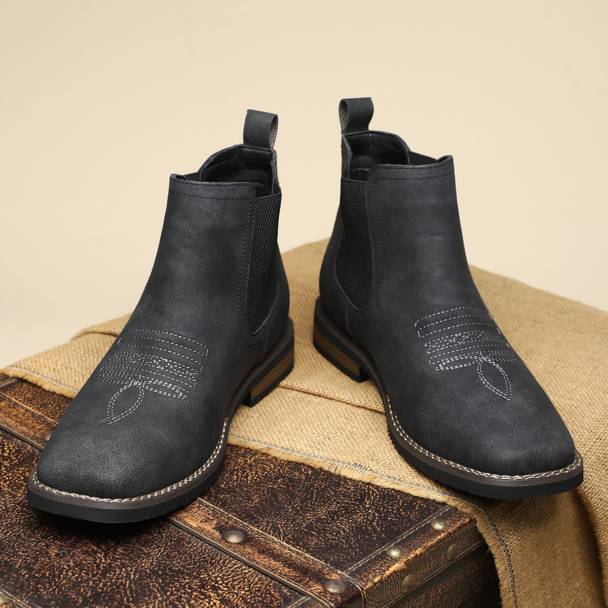 Eleganckie skórzane buty męskie