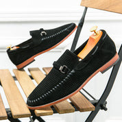 Eleganckie skórzane loafersy