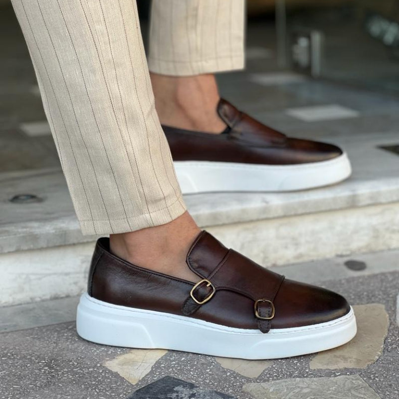 Skórzane Mokasyny Slip-On