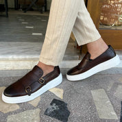 Skórzane Mokasyny Slip-On