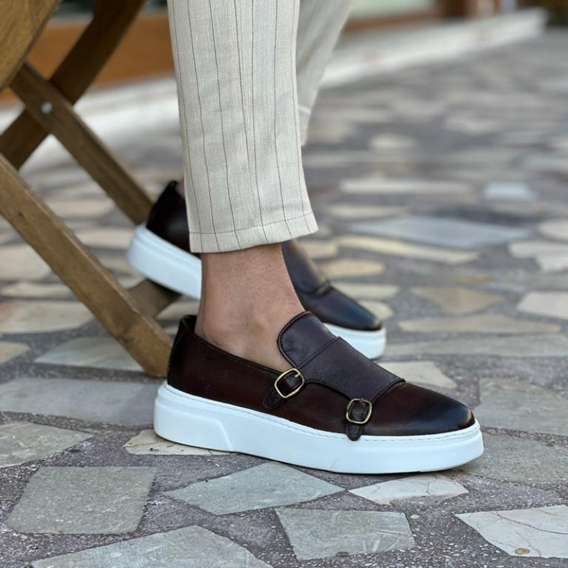 Skórzane Mokasyny Slip-On