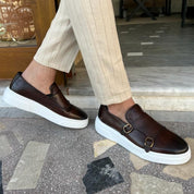 Skórzane Mokasyny Slip-On