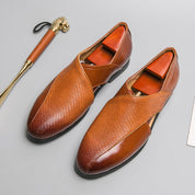 Vintage skórzane loafersy