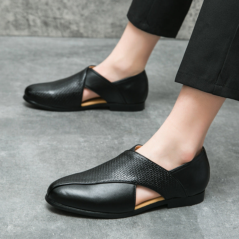 Vintage skórzane loafersy